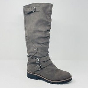 American Rag Brinley Motorcycle Boots in Charcoal Womans SZ 6.5 Medium